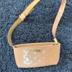 Michael Kors Beige Embossed Crossbody Bag - Never Used